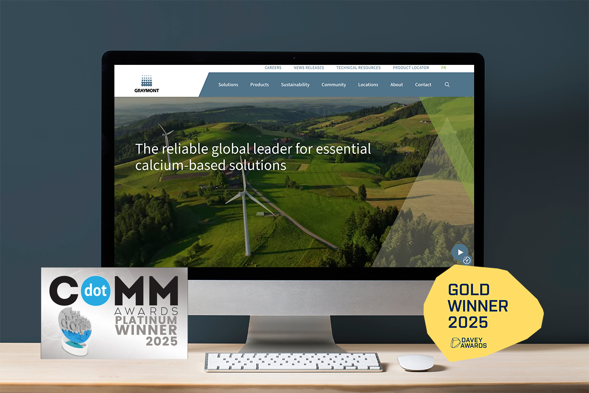 Graymont Award winning website